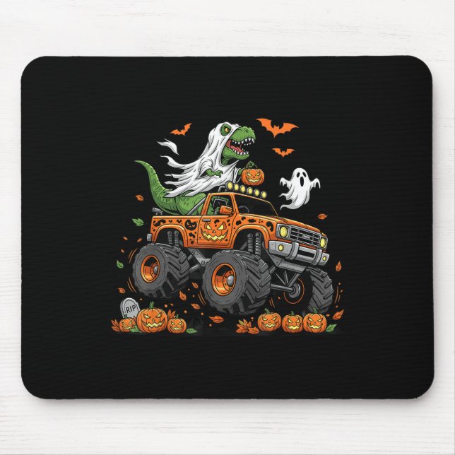 Dinosaur T-rex Riding Monster Lastbil Halloween Ma Musmatta (Framsidan)