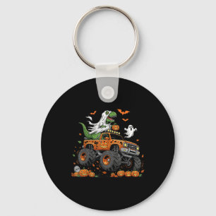 Dinosaur T-rex Riding Monster Lastbil Halloween Ma Nyckelring