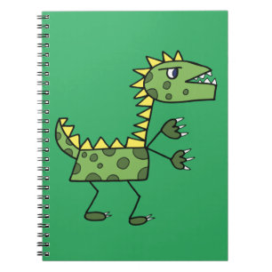 dinosaur t-rex teckning-tecknad anteckningsbok