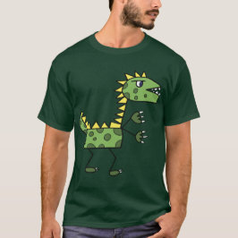 dinosaur t-rex teckning-tecknad t shirt
