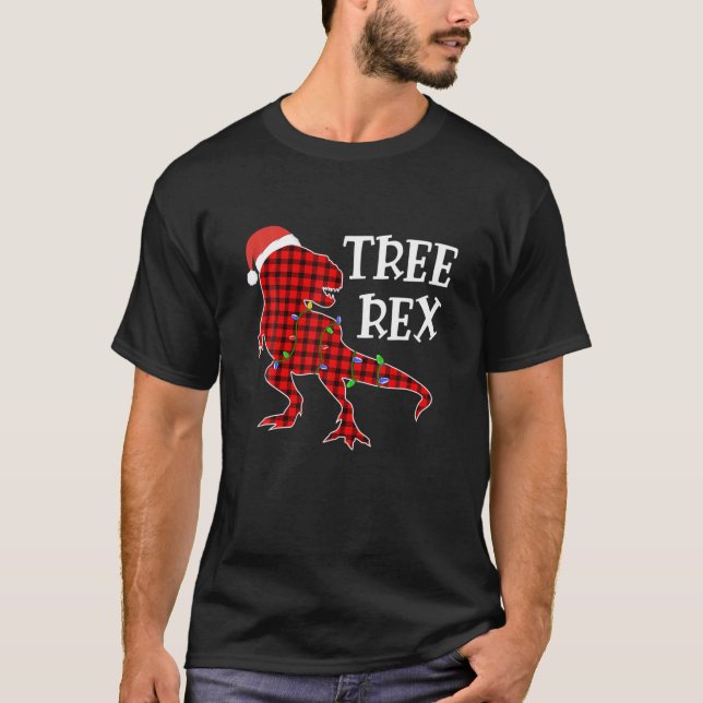 Dinosaur T Rex Träd Rex Pajamas Manar Boys Kids Ch Shirt (Framsida)