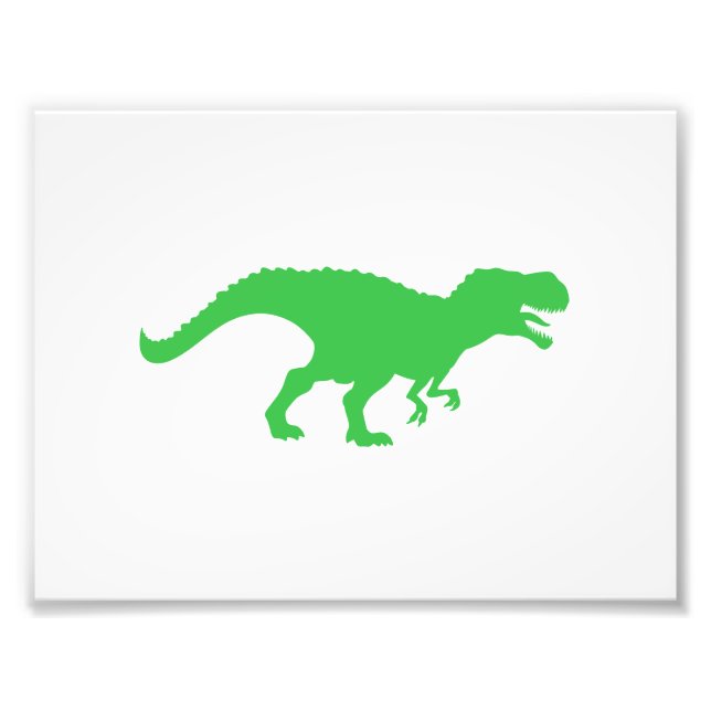 Dinosaur T-Rex - välj bakgrund färg Fototryck (Framsidan)