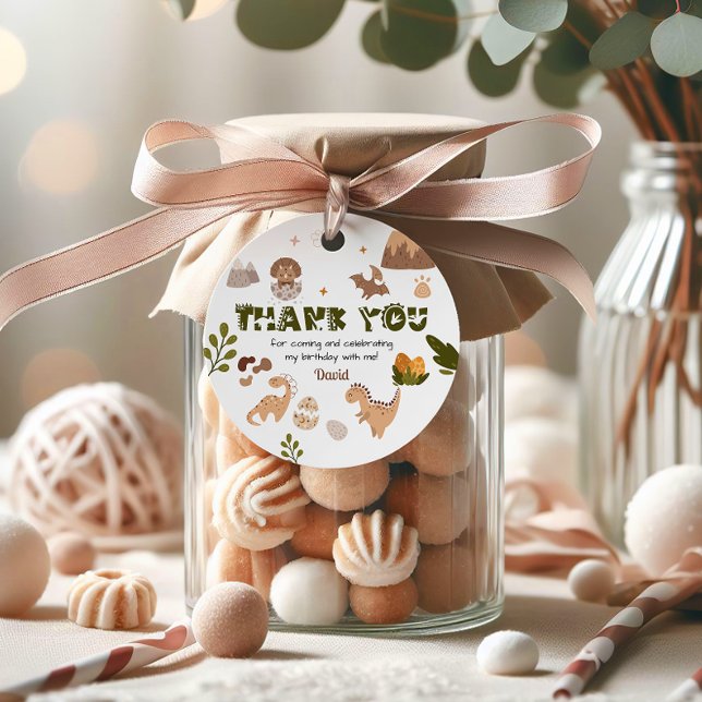 Dinosaur-Tack för vattenfärg Gåvor Etiketter (Skapare uppladdad)