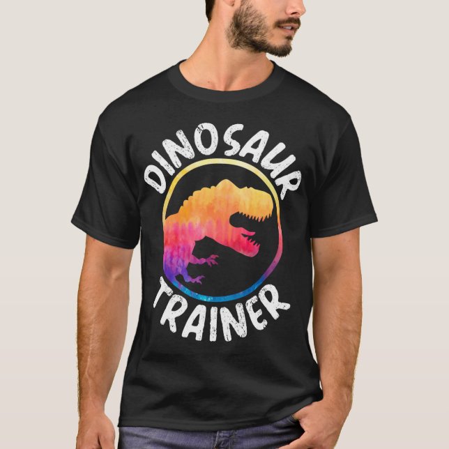 Dinosaur Tass Dino Trainer Halloween Costume Retro T Shirt (Framsida)