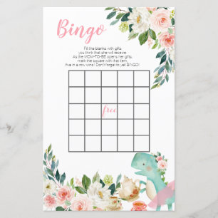 Dinosaur Tea Party Peach Blommigt Baby Shower Bing