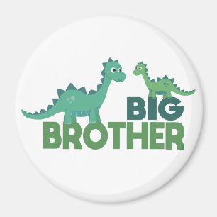 Dinosaur tecknad storebryggstext magnet
