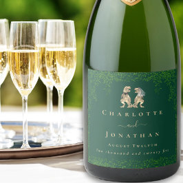 Dinosaur-tema Bröllop Mörkgrönt