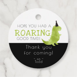 Dinosaur-temapartyets bra för rumsuppfödning Tack Gåvor Etiketter