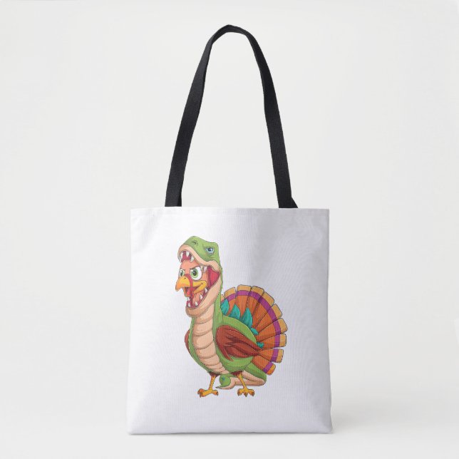 Dinosaur Thanksgiving Boys Turkey Saurus T rex Tur Tygkasse (Framsida)