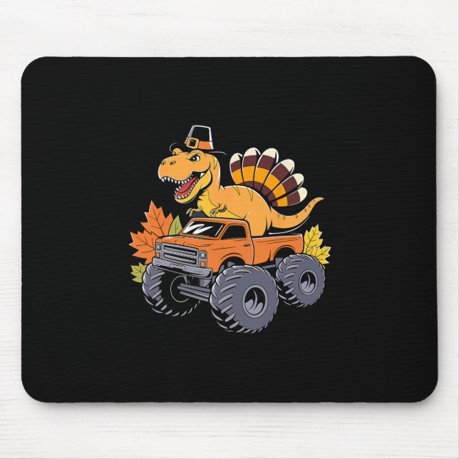 Dinosaur Thanksgiving Pojkar Barn Dino T Rex Monst Musmatta (Framsidan)