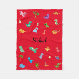 Dinosaur-Thated Blanket for Spädbarn, Kids, Tonåri Fleecefilt