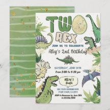 Dinosaur Thmet Party 2:a födelsedagen