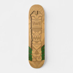 Dinosaur Tiki Totem Old School Skateboard Bräda 18 Cm