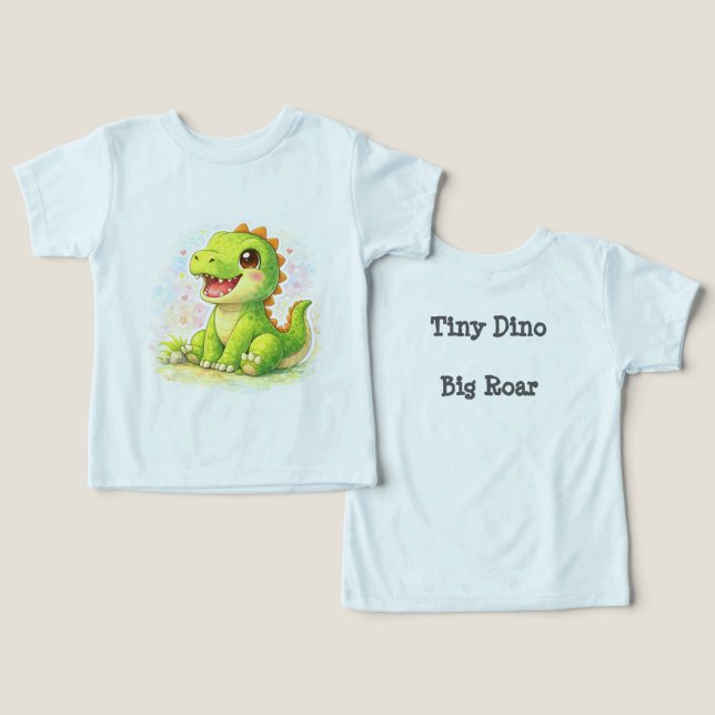 Dinosaur Toddler T-Shirt (Design fram och bak)