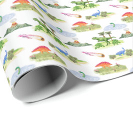 Dinosaur Toile (Originalfärger) Presentpapper