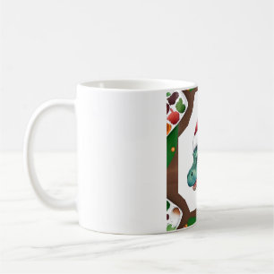 Dinosaur Tomte Hatt Konst Kaffemugg
