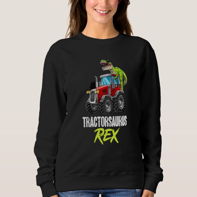 Dinosaur Tractor Tractorsaurus Rex Trex Dino on Tr T Shirt (Framsida)