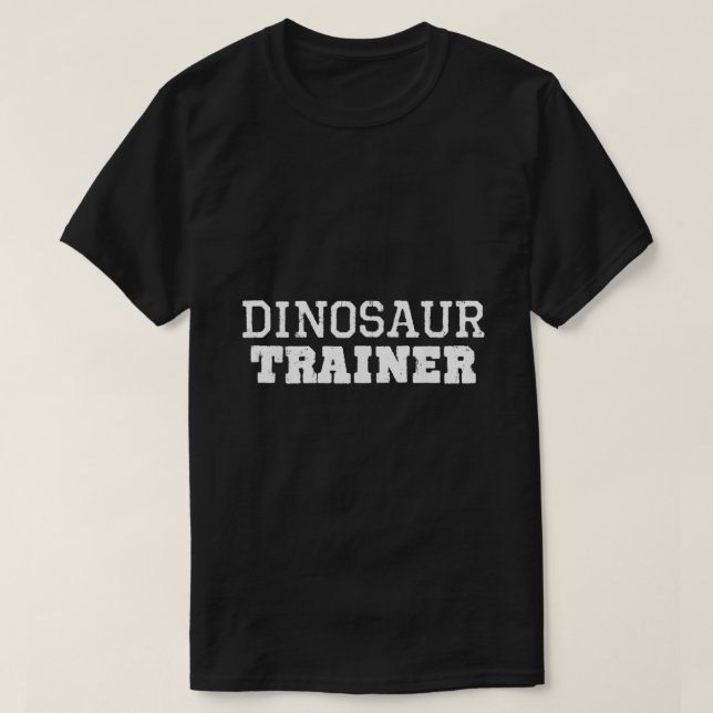 Dinosaur Trainer Costume Halloween Lazy Easy Tamer T Shirt (Design framsida)