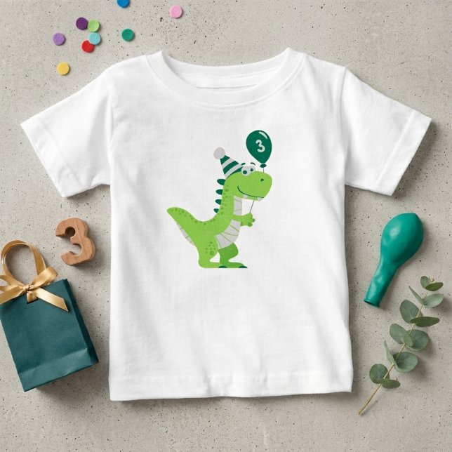 Dinosaur Tre Rex 3-årsdag T Shirt (Skapare uppladdad)