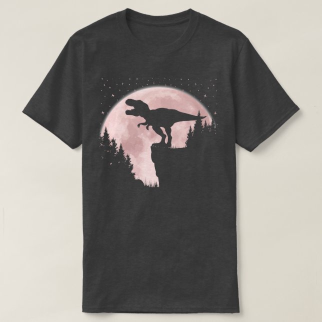 Dinosaur Trex Älskare T Shirt (Design framsida)