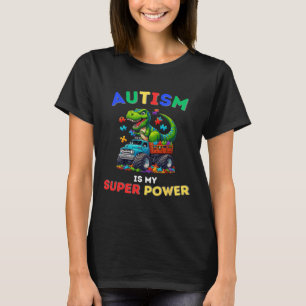 Dinosaur Trex Autism Är Min Superkraft Autism Medv T Shirt