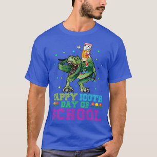 Dinosaur TRex-inkvartering i 100 dagar med skolbak T Shirt
