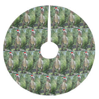 Dinosaur Trex med tomthat Julgransmatta Borstad Polyester