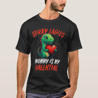 Dinosaur Trex Valentins Day Småbarn Gift Girls Boy T Shirt