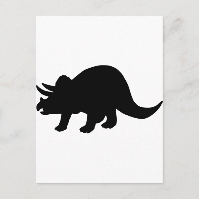 Dinosaur - Triceratops Vykort (Framsida)