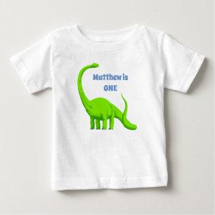 Dinosaur Tshirt BOYS 1:a födelsedag ADD Namn och å T Shirt
