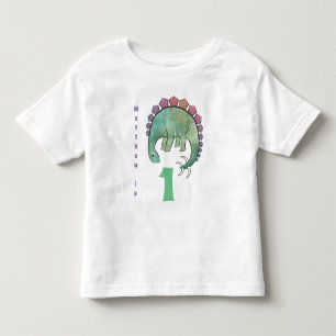 Dinosaur Tshirt BOYS 1:a födelsedag ADD Namn och å T Shirt