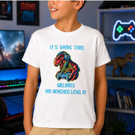 Dinosaur TV-spel Födelsedagsfest T Shirt