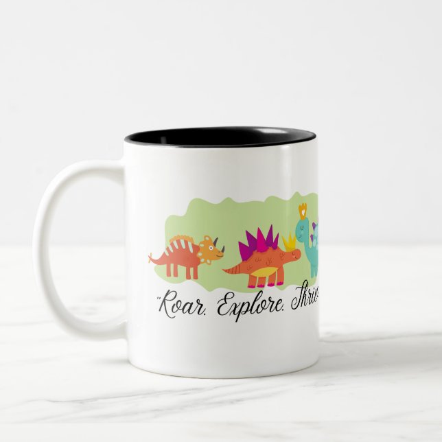 Dinosaur Två-Tonad Mugg (Vänster)