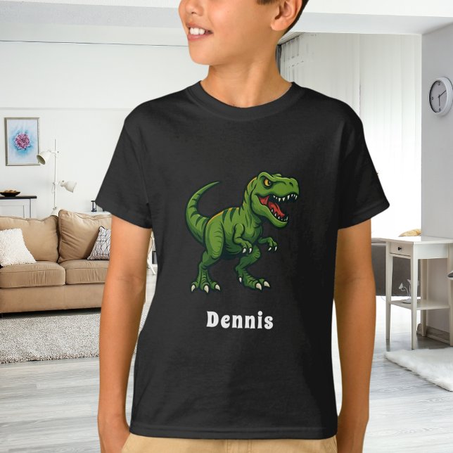 Dinosaur Tyrannosaurus Rex namn T Shirt (Skapare uppladdad)