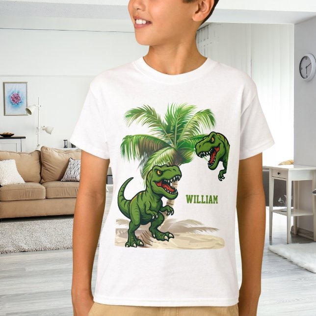 Dinosaur Tyrannosaurus Rex-skog T Shirt (Skapare uppladdad)