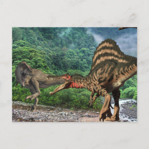 Dinosaur Tyrannosaurus Spinosaurus Vykort