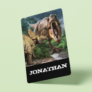 Dinosaur Tyrannosaurus Triceratops Attack Casinokort