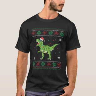 Dinosaur Ugly jul Sweater Småbarn Kids Boy X T Shirt