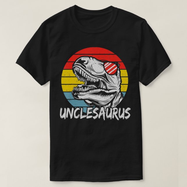Dinosaur Unclesaurus  Uncle Sayings  T Shirt (Design framsida)