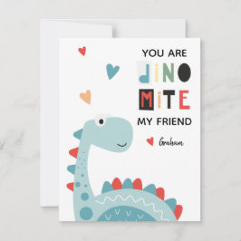 Dinosaur Valentine Julkort