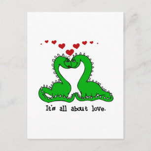 Dinosaur Valentine Kärlek Tshirts och Gifts Helg Vykort