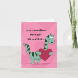 Dinosaur Valentine Kort