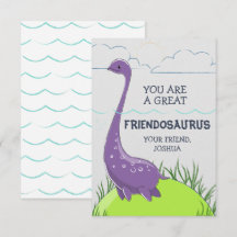 Dinosaur Valentines day Card för barn