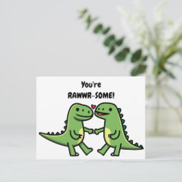 Dinosaur valentiness helg vykort