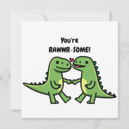 Dinosaur valentiness julkort