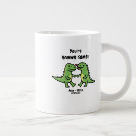 Dinosaur Valentiness Jumbo Mugg