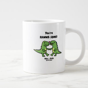 Dinosaur Valentiness Jumbo Mugg