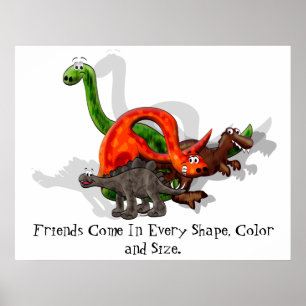 Dinosaur-Vänskap Poster