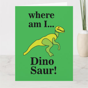 Dinosaur Var Är Jag Roligt  Kort