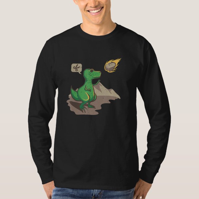 Dinosaur & Världen Spelar Sten Sax Påse Dino Cos T Shirt (Framsida)